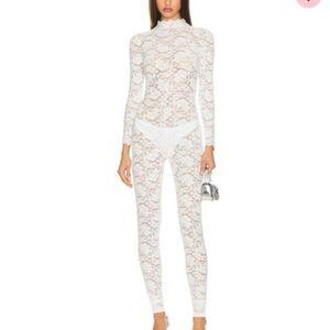 Revolve Kim Shui Lace Jumpsuit White (XS)